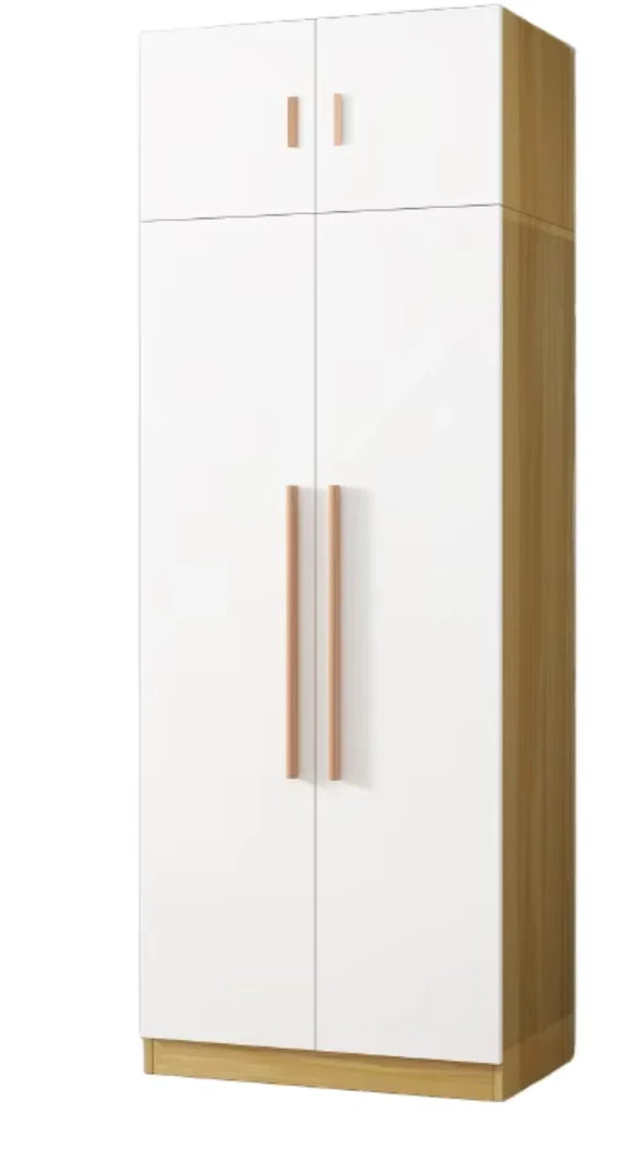 Solid Oak Wood Contemporary Storage Cabinet Freestanding — White | KIMLUD