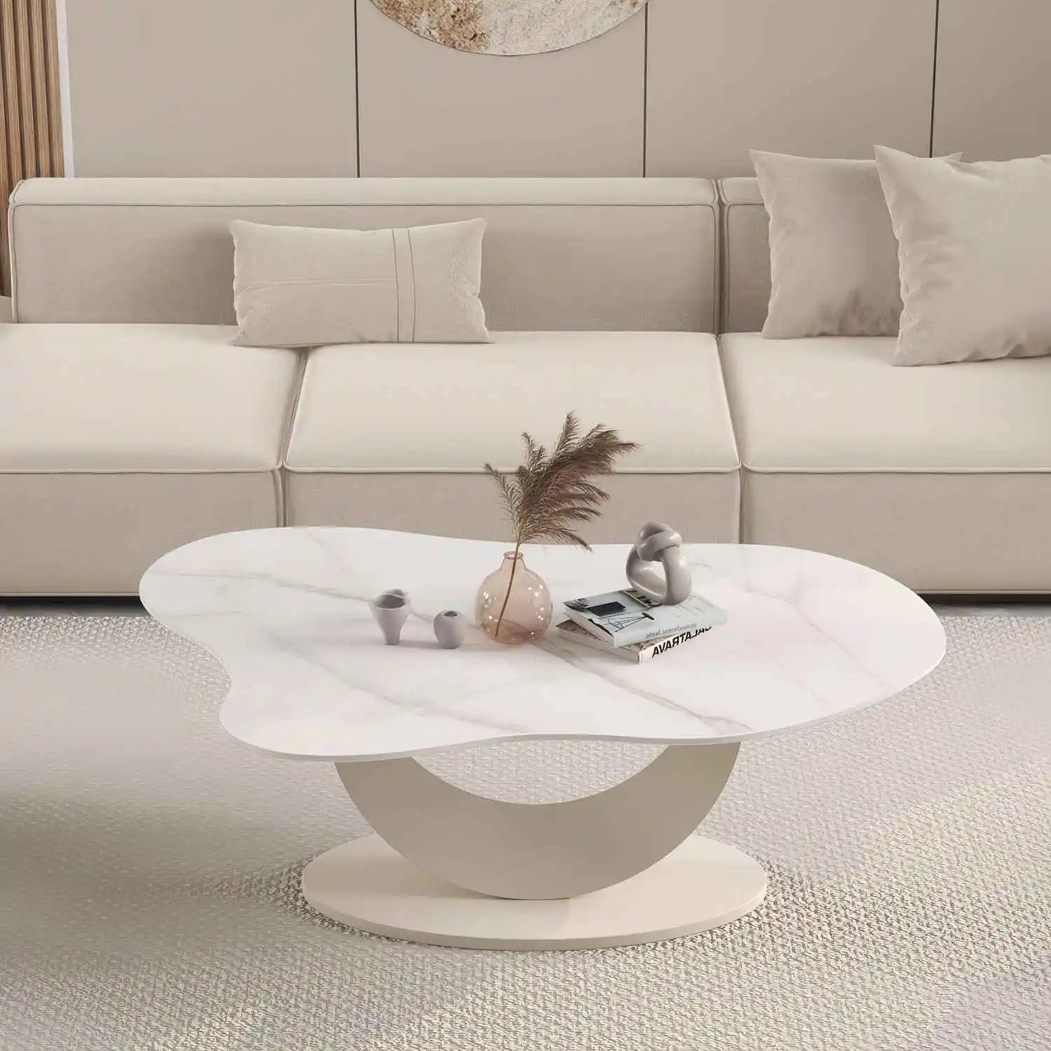 Accept Customization Fabric Cloud Rock Tea Table Cream Living Room Home Modern Simple Tea Table House New Table