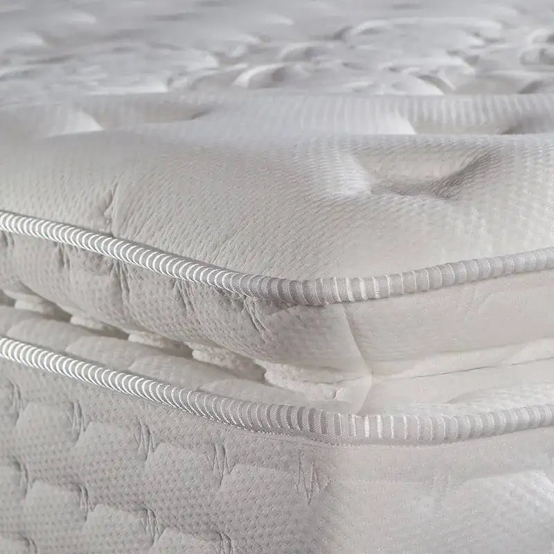Cotton Mattress Frame Futon Sofa With Deluxe Support — White | KIMLUD