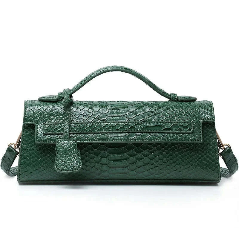 Classic Elegant Ostrich Women Clutch Bag Python Handbags Ladies Tote Bag Fashion  Tote Purse Female Messenger Shoulder Bag