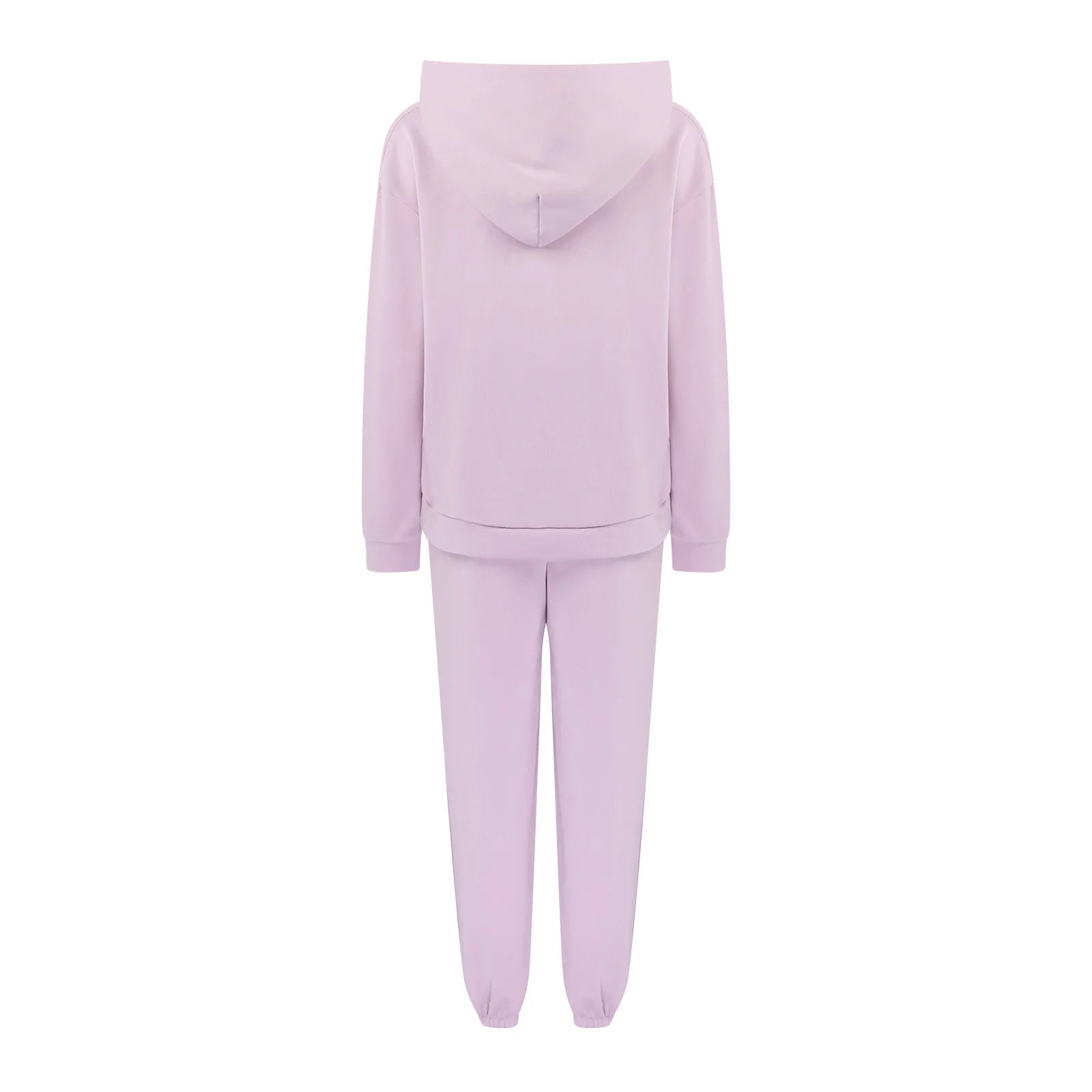 Fleece Hooded Tracksuit Two-Piece Set — Teal | KIMLUD