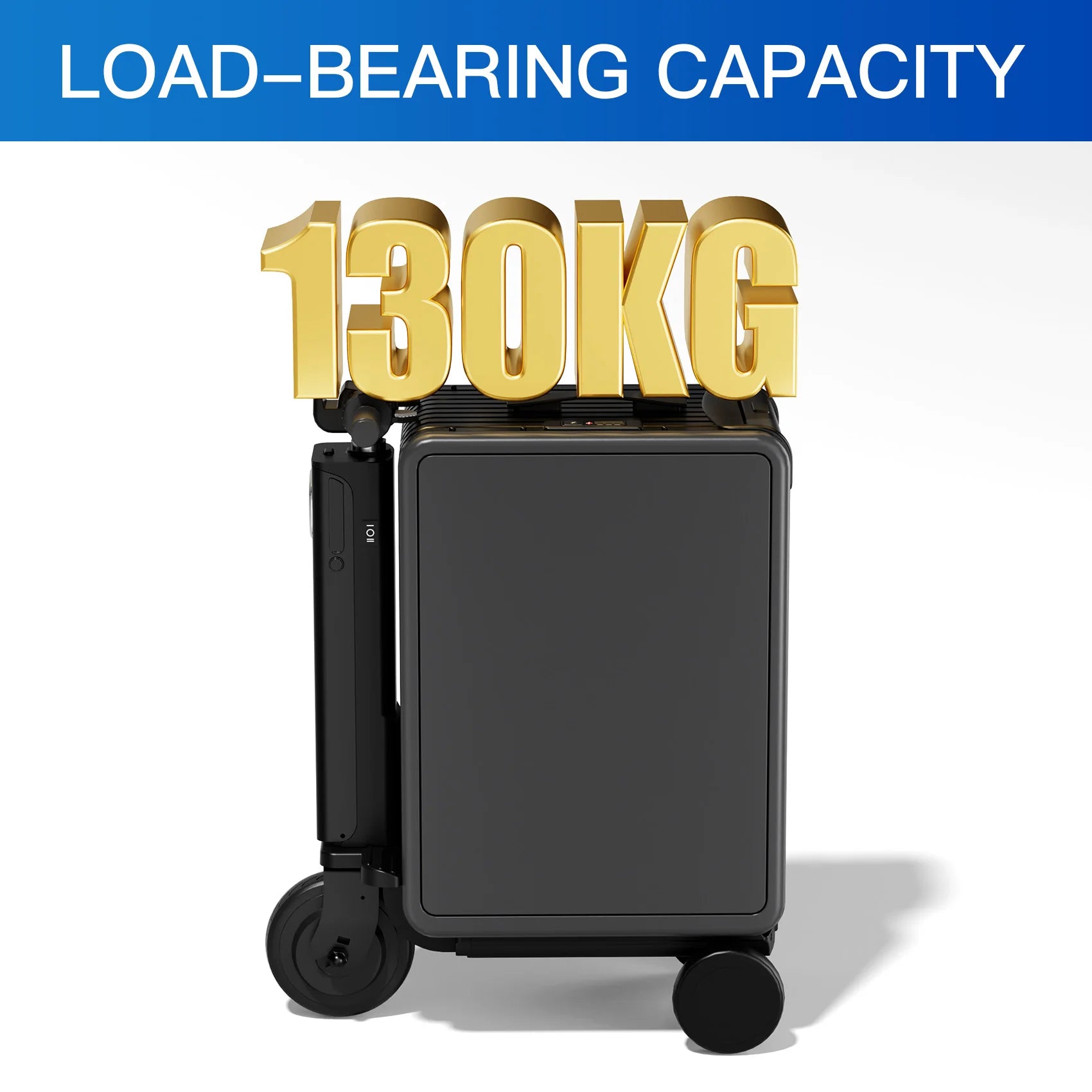 Aluminum Frame Carry-On Luggage 20-Inch Load-Bearing 130KG — Silver | KIMLUD
