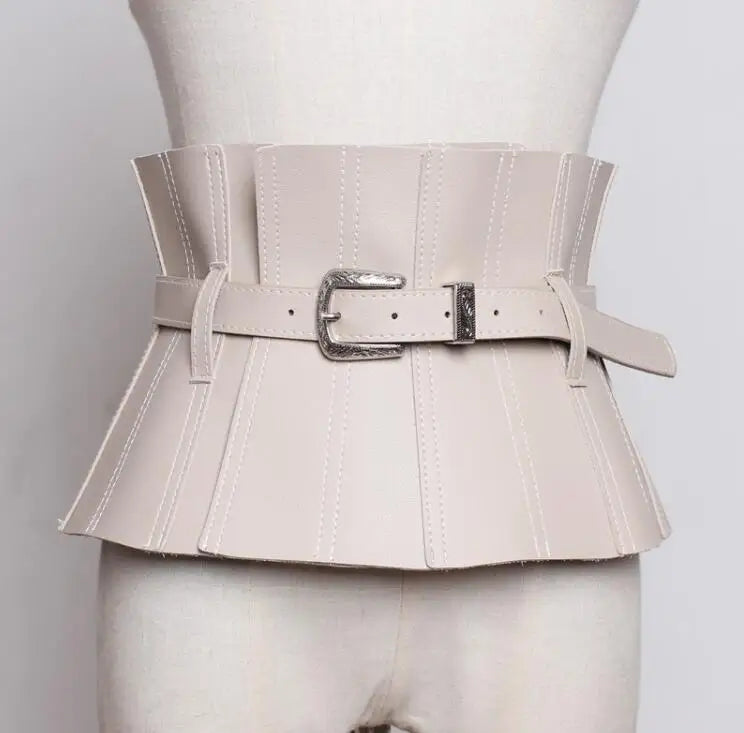 Belt – Slim Cummerbund Style – PU Leather | KIMLUD
