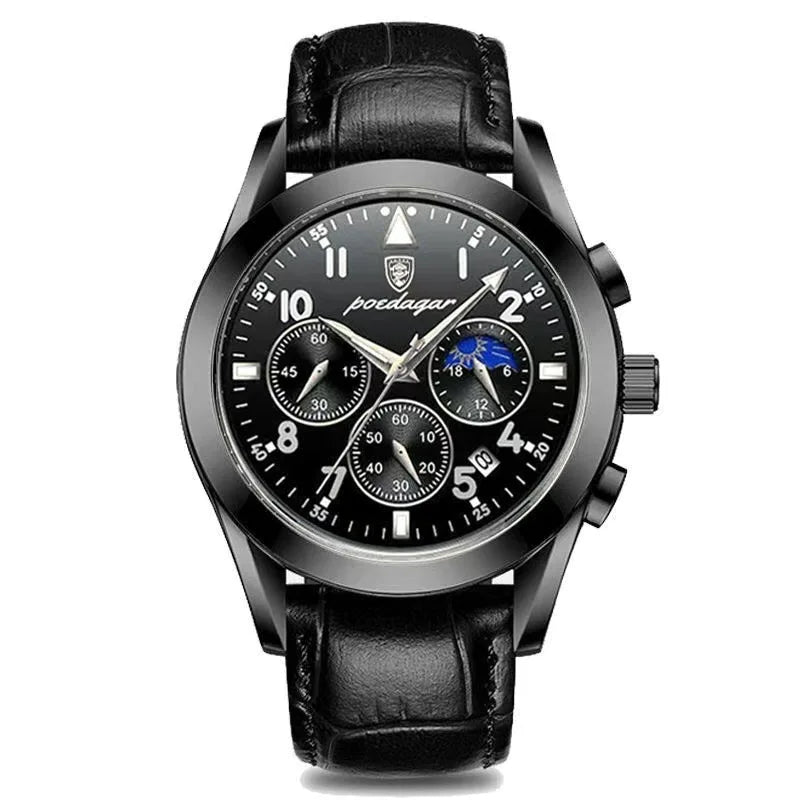 POEDAGAR 816 Men Watches New Reloj Fashion Waterproof Luminous Luxury Men's Clock Relogio Masculino Quartz Wristwatches for Gift