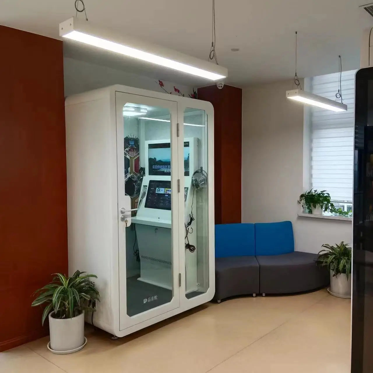 Soundproof Private Office Booth Insulated — White | KIMLUD
