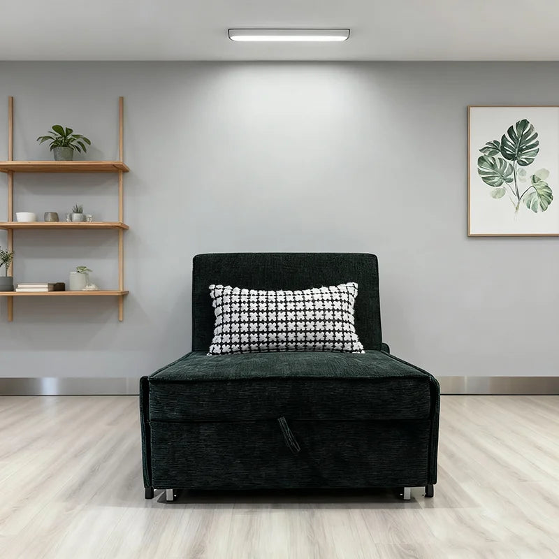 Convertible Sofa Bed Foldable for Small Spaces — Emerald | KIMLUD