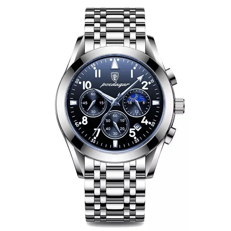 POEDAGAR 816 Men Watches New Reloj Fashion Waterproof Luminous Luxury Men's Clock Relogio Masculino Quartz Wristwatches for Gift