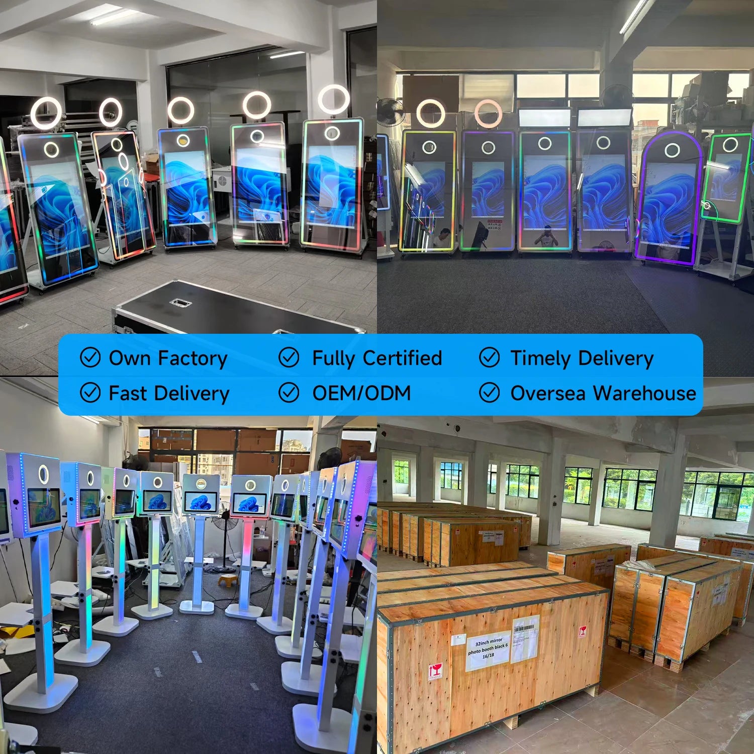 Excellent Magic Mirror Photo Booth With Touch Screen Camera and Printer Selfie Mirror Photobooth Machine for Celebrate Party