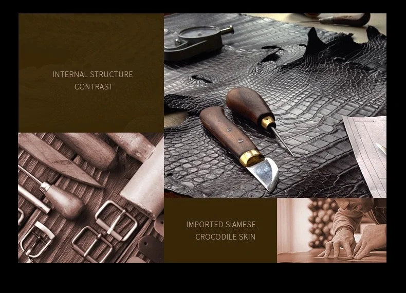 Authentic Crocodile Skin Clear Black Male Casual Platform Board Shoes Genuine Real Alligator Leather Men's Lace-up Walk Sneakers