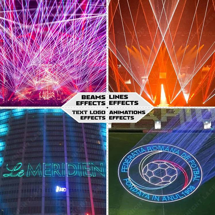 Aluminum IP65 Outdoor RGB Laser Light Show System — RGB Full-Color | KIMLUD