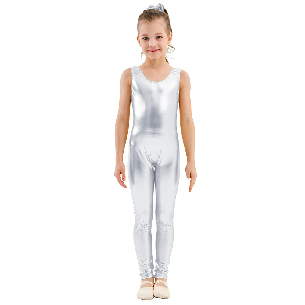 Kids Unitard – Shiny Metallic – Nylon Elastane | KIMLUD
