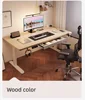 Solid Wood Standing Desk With Drawer — Dark Walnut | KIMLUD