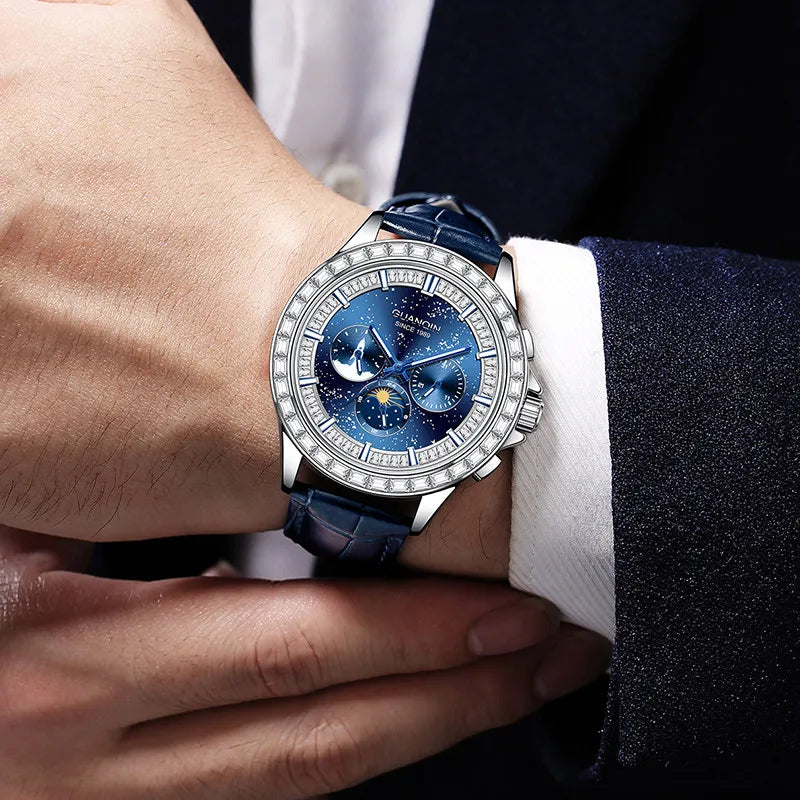 Automatic Mechanical Luxury Watch — Black | KIMLUD
