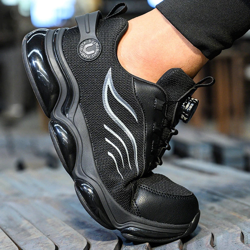 Steel Toe Comfortable Industrial Protection Slip-Resistant and Waterproof Boot Safety Shoes for Men Original Brand
