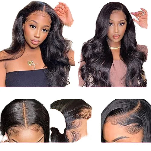 200 Density  Lace Frontal Human Hair Wig Body Wave Human Hair Wig 100% Brazilian Human Hair for Black Women