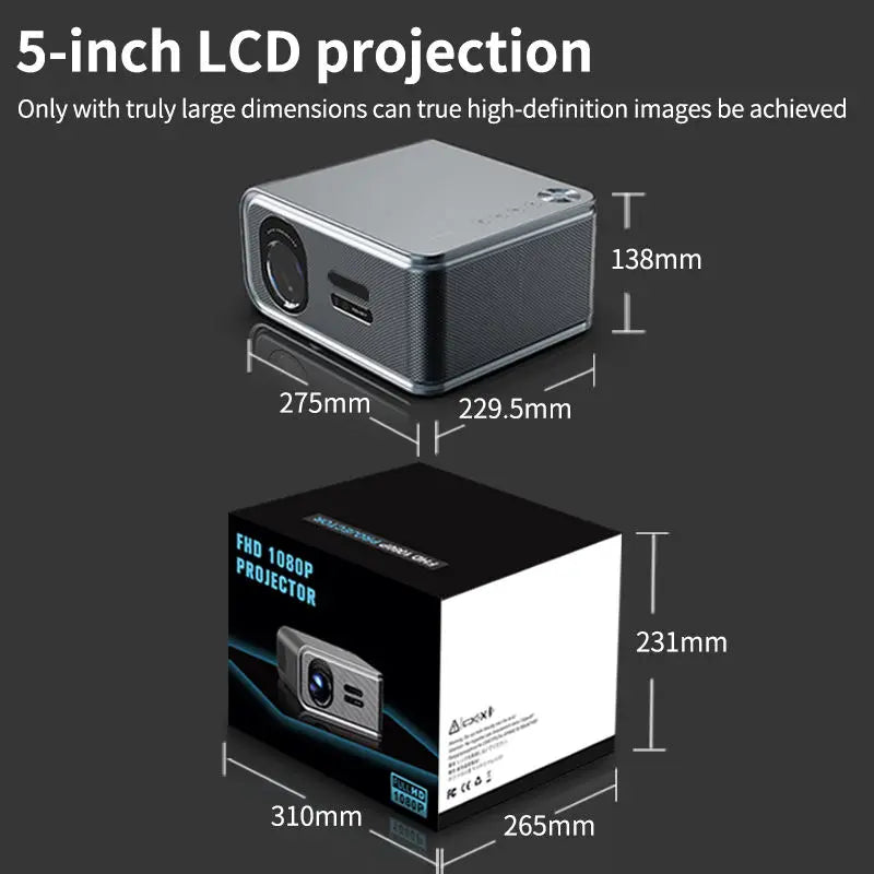 YDH-S11 2025 New Product Hot Sale 1080P Full HD LCD Digital TV Cinema Video Projector Outdoor Conference Smart Projector 4K