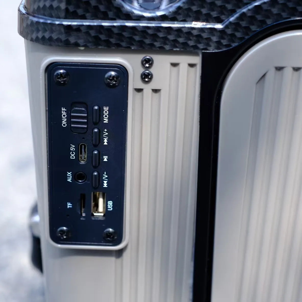 ABS Plastic Electric Luggage With USB Charging And TSA Lock — Blue | KIMLUD