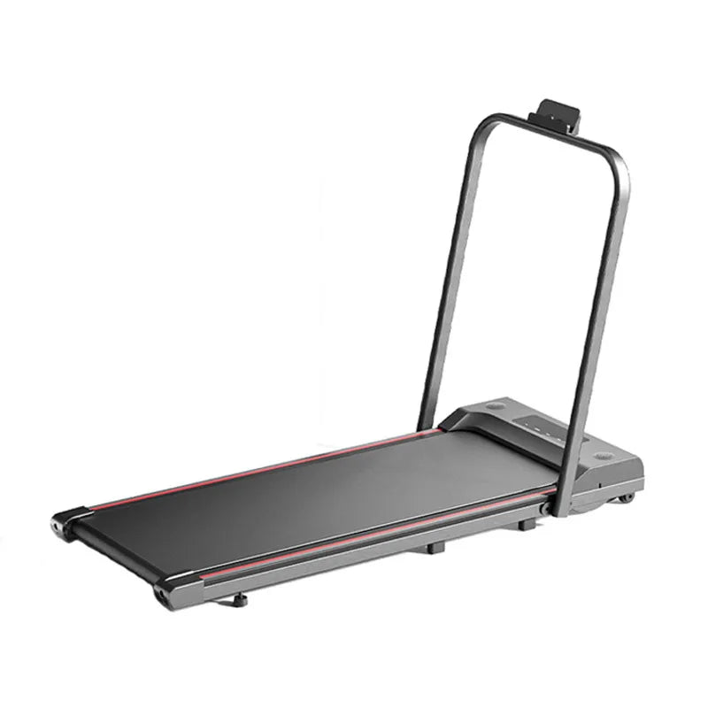 Foldable Treadmill With Handle Bar — Black | KIMLUD
