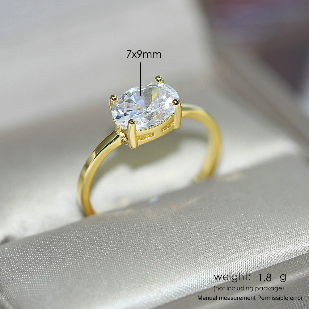 Wedding Engagement Dating Rings For Women Female Opal Gold Color Dainty Ring With Stone Fashion Y2k Jewelry Gift Wholesale R865