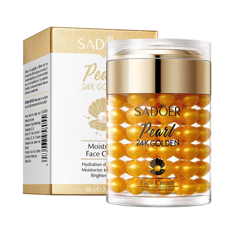 24K Golden Pearl Cream Collagen Essence — Gold | KIMLUD
