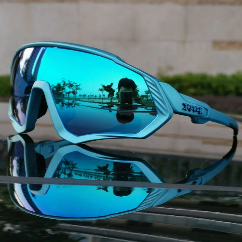 Sport Polarized Cycling Sunglasses — Blue | KIMLUD