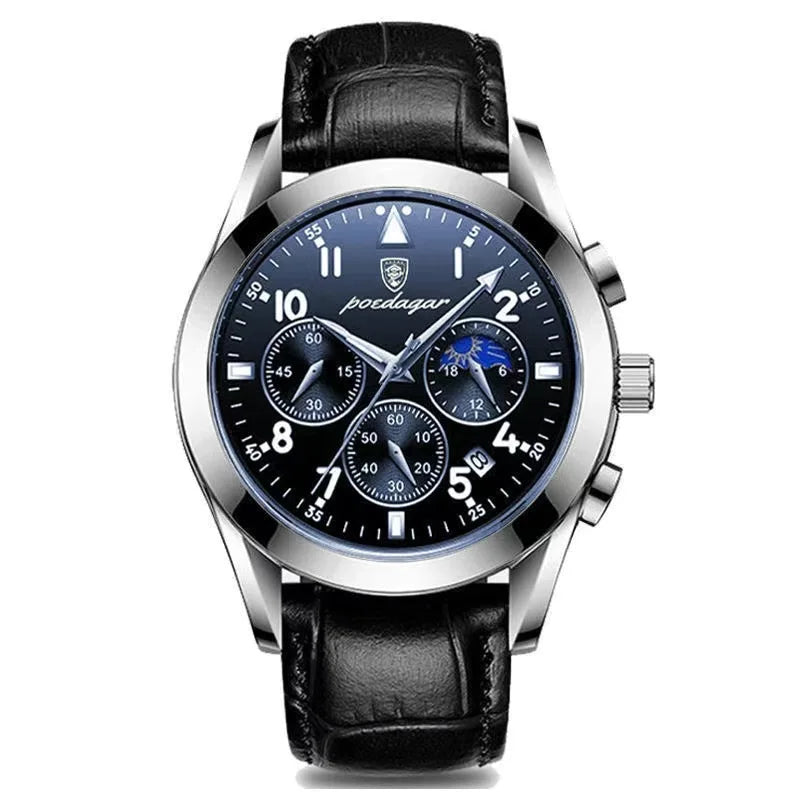 POEDAGAR 816 Men Watches New Reloj Fashion Waterproof Luminous Luxury Men's Clock Relogio Masculino Quartz Wristwatches for Gift