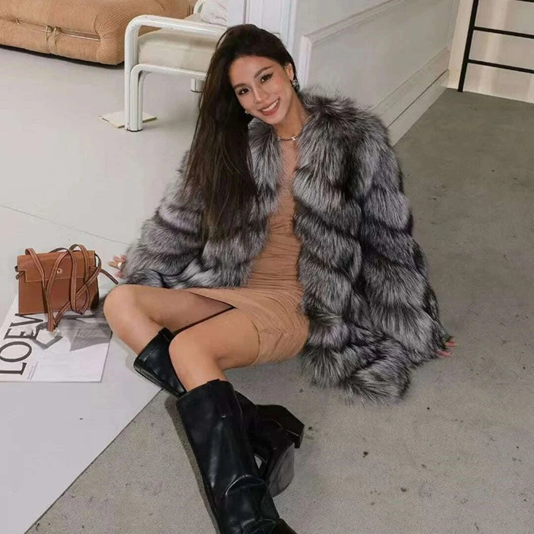 2025-winter-new-fashion-high-quality-midi-v-collar-silver-fox-fur-grass-coat-for-womenkimludkimlud-35576355
