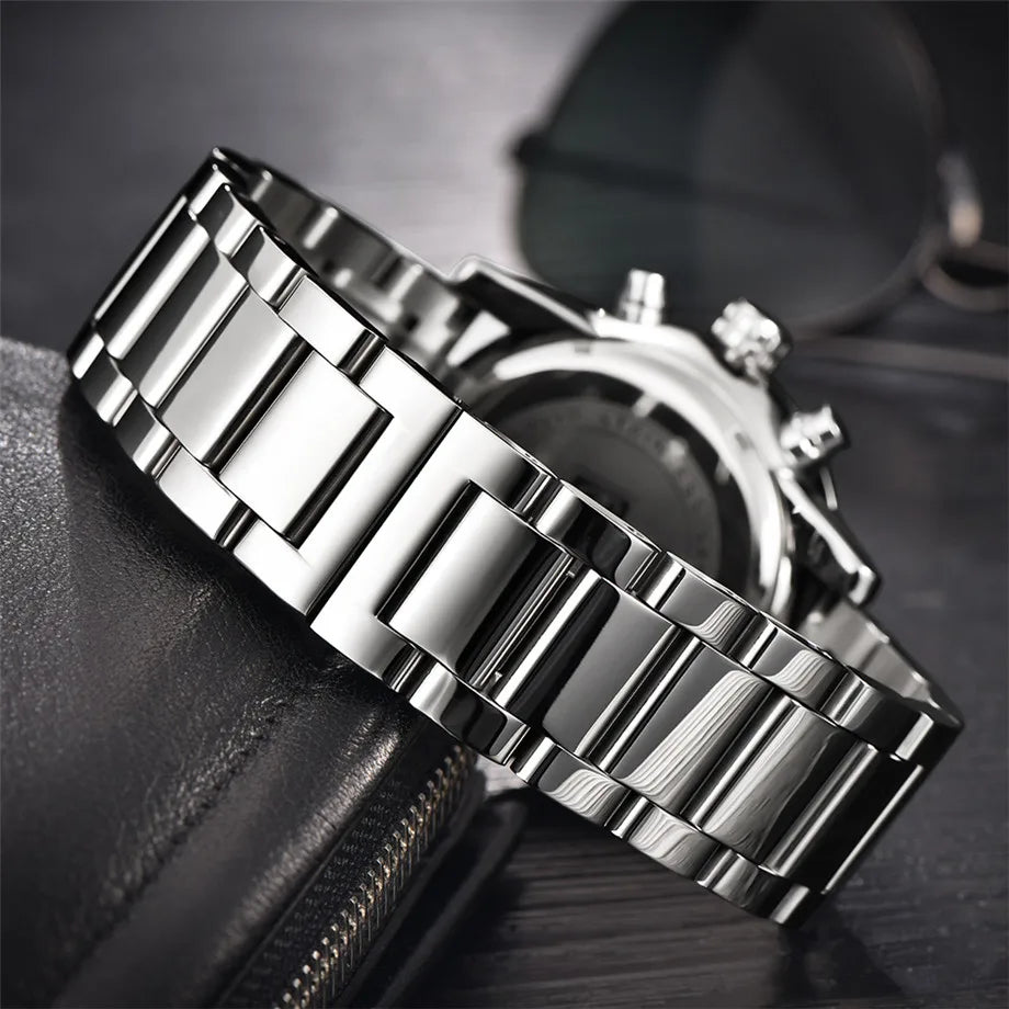 2021 BENYAR 5104 Top New New Men Quartz Watch Luxury Gift Stainless Strap Chronograph Watch Waterproof Relogio Masculino
