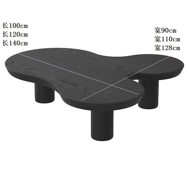 Pine Solid Wood Coffee Table Nordic Retro Multi-Function — Customized Color | KIMLUD