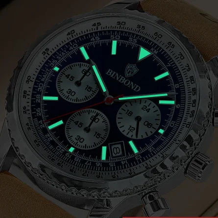 Binbond B6606 6606 Fashion Business Sports Luminous Classic Quartz Watch 30M Waterproof Calendar Creative Clock Men's Wristwatch