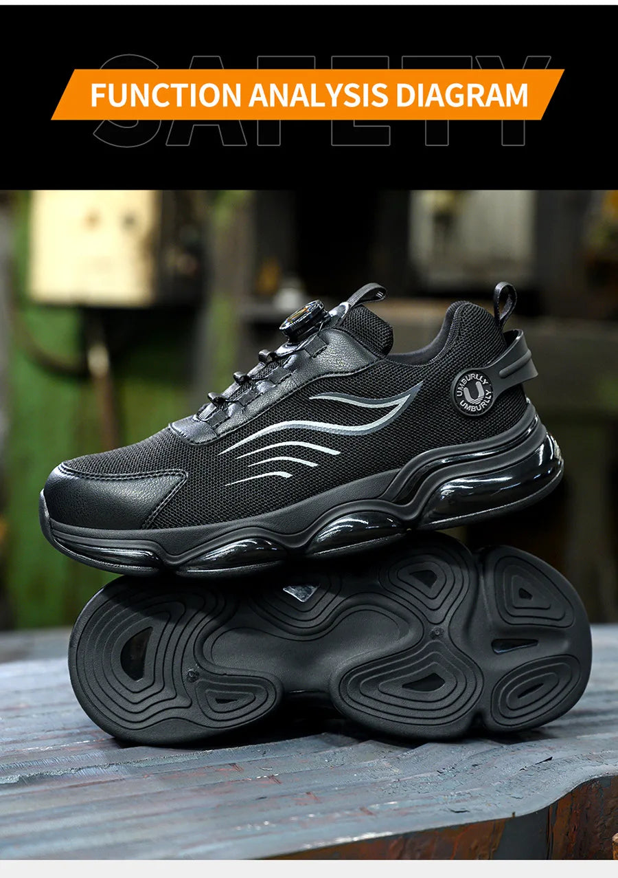 Steel Toe Comfortable Industrial Protection Slip-Resistant and Waterproof Boot Safety Shoes for Men Original Brand