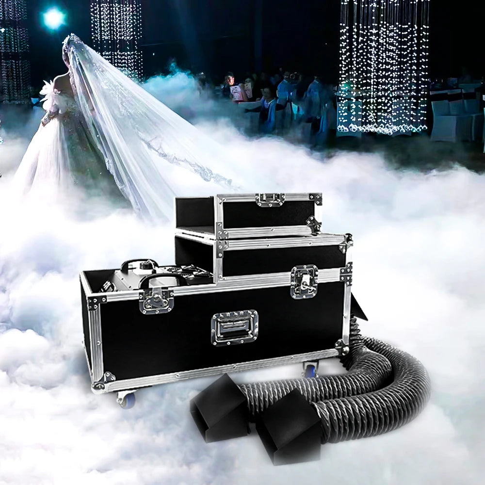 Matte PP Shell Stage Mist Hazer 3000W DMX Remote 15L Water Tank — Black | KIMLUD