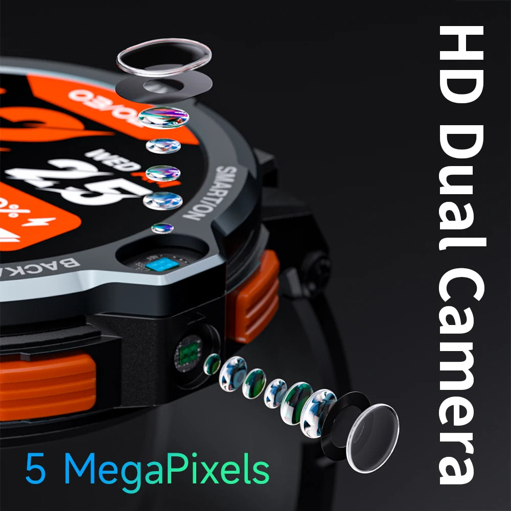 4G Android Smartwatch APPLLP 6 PRO 4+64GB With Dual Camera Video Call GPS Smart Watch With Sim Card