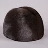 Genuine Leather Aviator Hat With Full Mink Fur — Black | KIMLUD