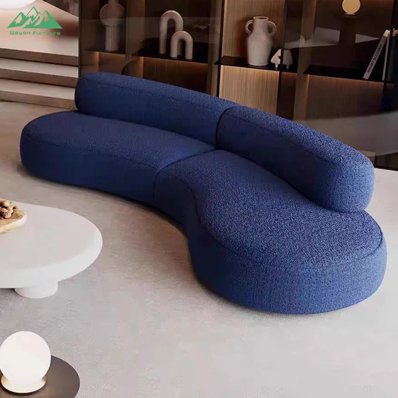 Modern Small Volume High Density Foam Floor Sofa Compressed for Studio Home Furniture