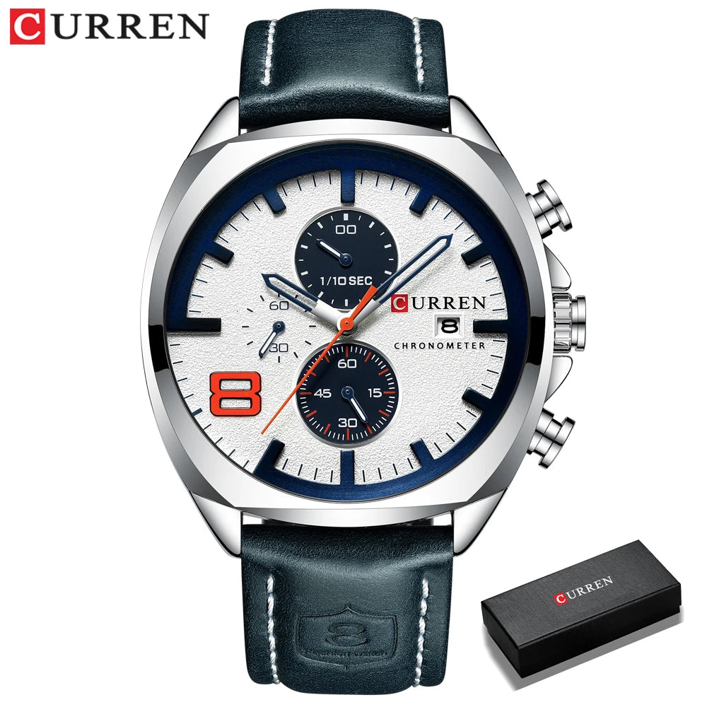 New Men Watches Top Brand Luxury CURREN Military Quartz Watch Men's Sport Wristwatch Relogio Masculino Waterproof