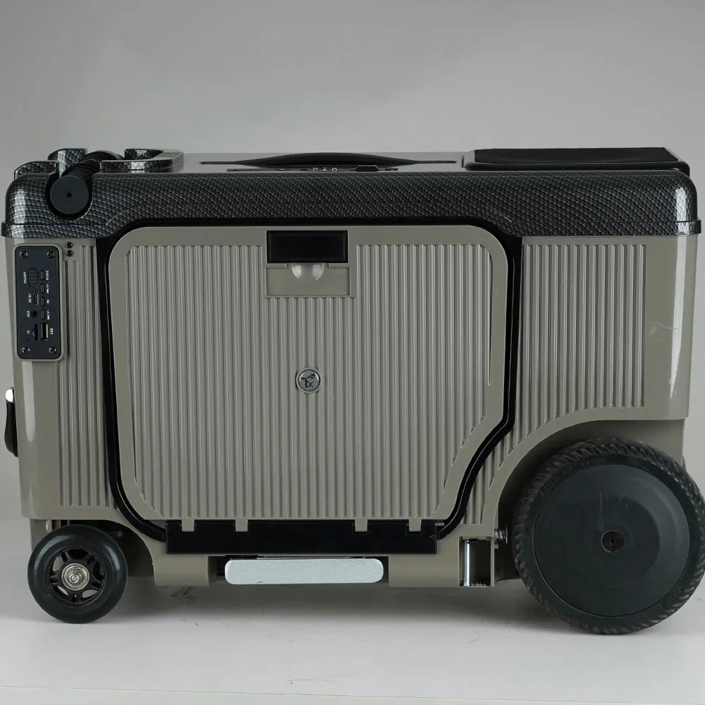 Smart ABS Luggage 20Inch Electric Suitcase — Slate Gray | KIMLUD