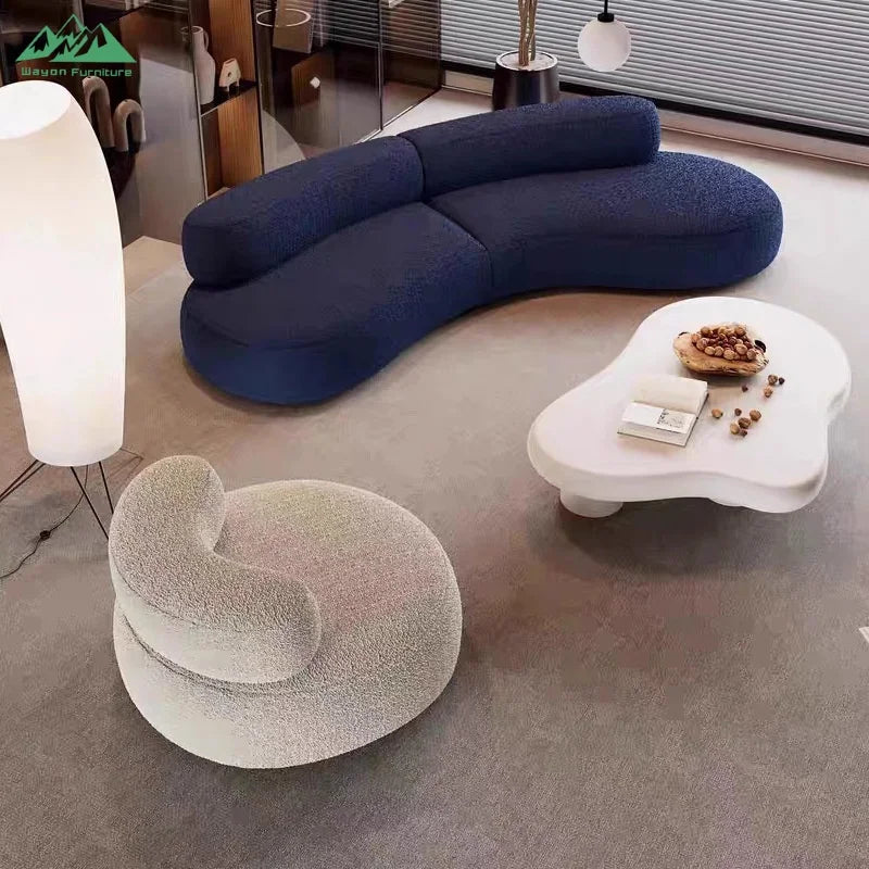 Modern Small Volume High Density Foam Floor Sofa Compressed for Studio Home Furniture