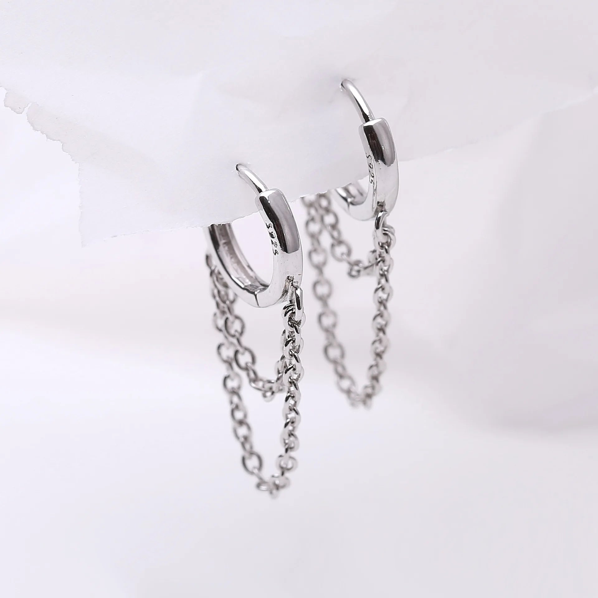 REETI 925 Sterling Silver Earrings for Women Fashion Jewelry Chain Tassel Earring
