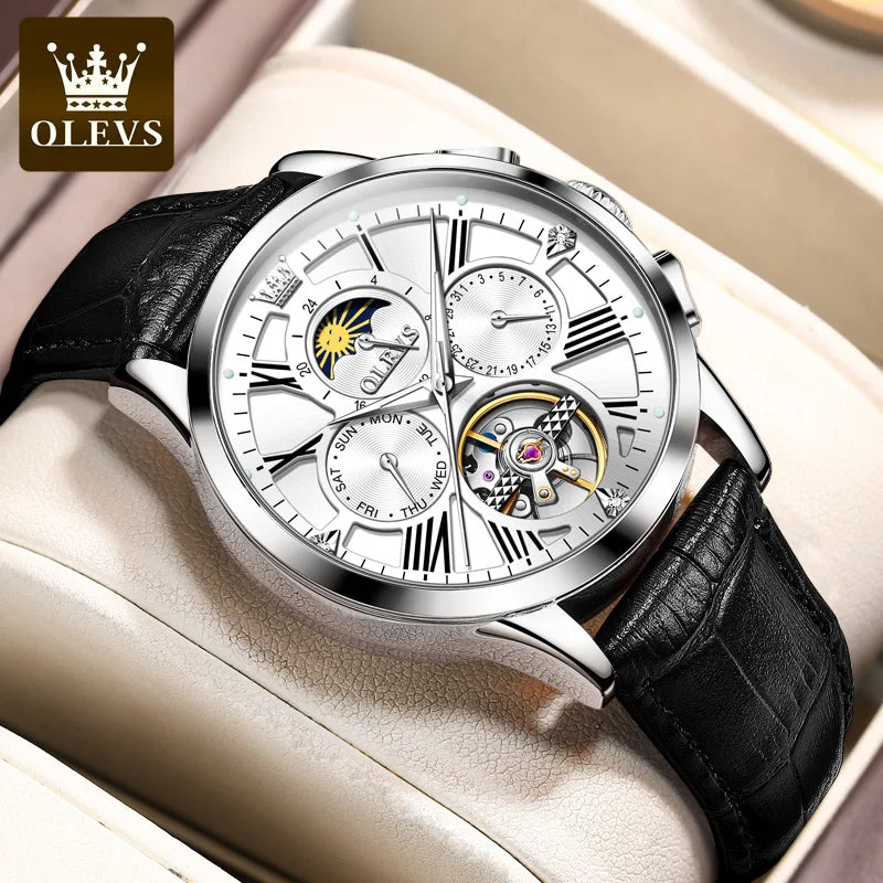 Stainless Steel Luminous Quartz Mens Watch — Black | KIMLUD