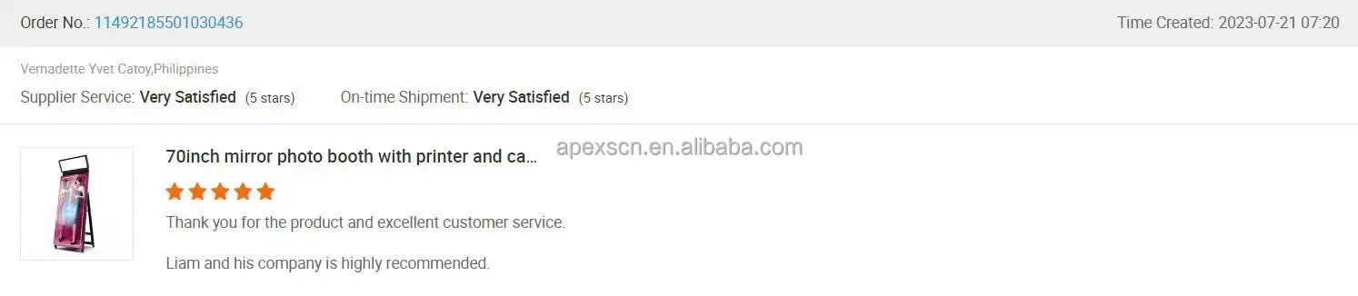 Interactive Magic Mirror Touch Screen Metal Selfie Photo Booth Machine for Parties or Weddings Compatible with Cameras