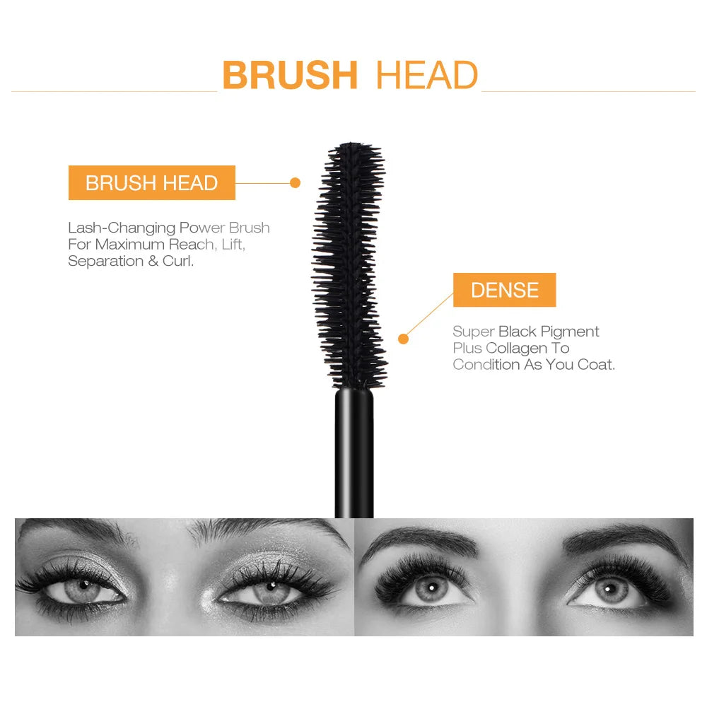 3D Mascara Lengthening Eyelash Extension — Black | KIMLUD