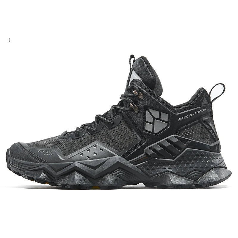 Waterproof Nylon Hiking Shoes Breathable — Black | KIMLUD