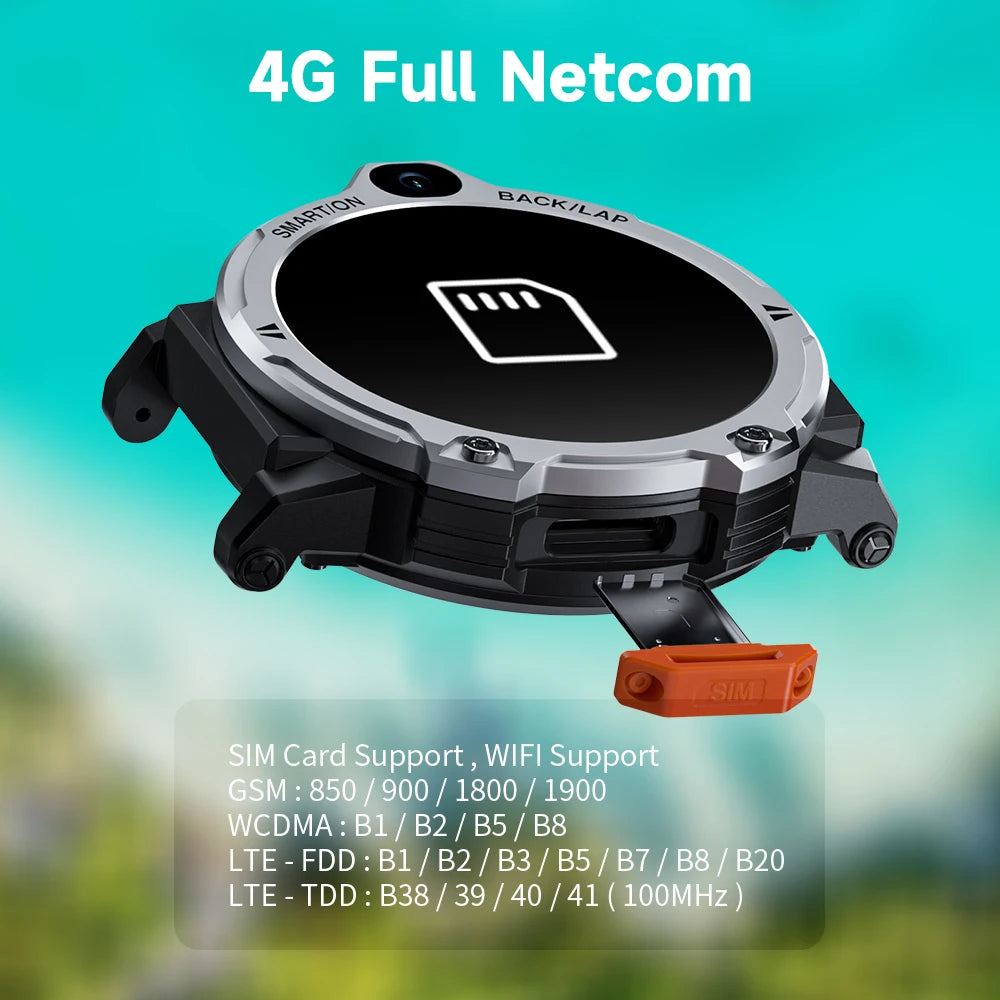 4G Android Smartwatch APPLLP 6 PRO 4+64GB With Dual Camera Video Call GPS Smart Watch With Sim Card