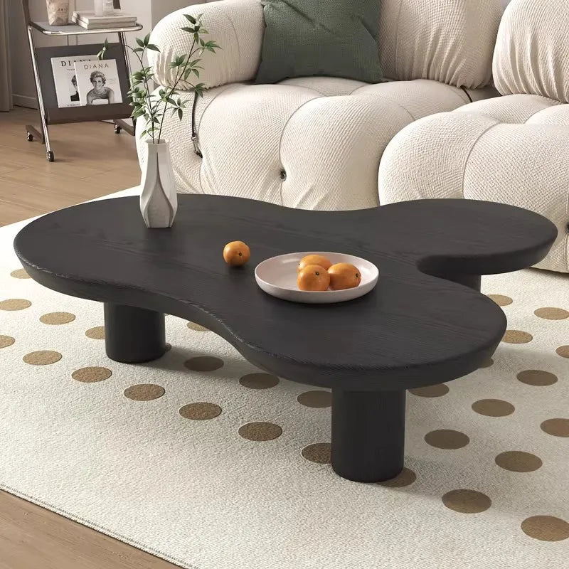 Pine Solid Wood Coffee Table Nordic Retro Multi-Function — Customized Color | KIMLUD