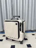 PC Hard Shell Carry-On Luggage Spinner Wheels — Charcoal Gray | KIMLUD