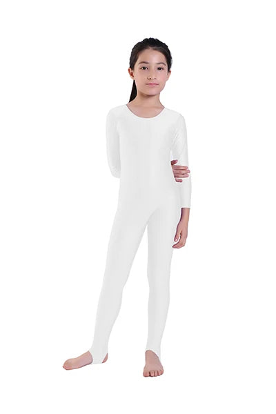 Unitard - Long Sleeve - Nylon Elastane - Children's | KIMLUD