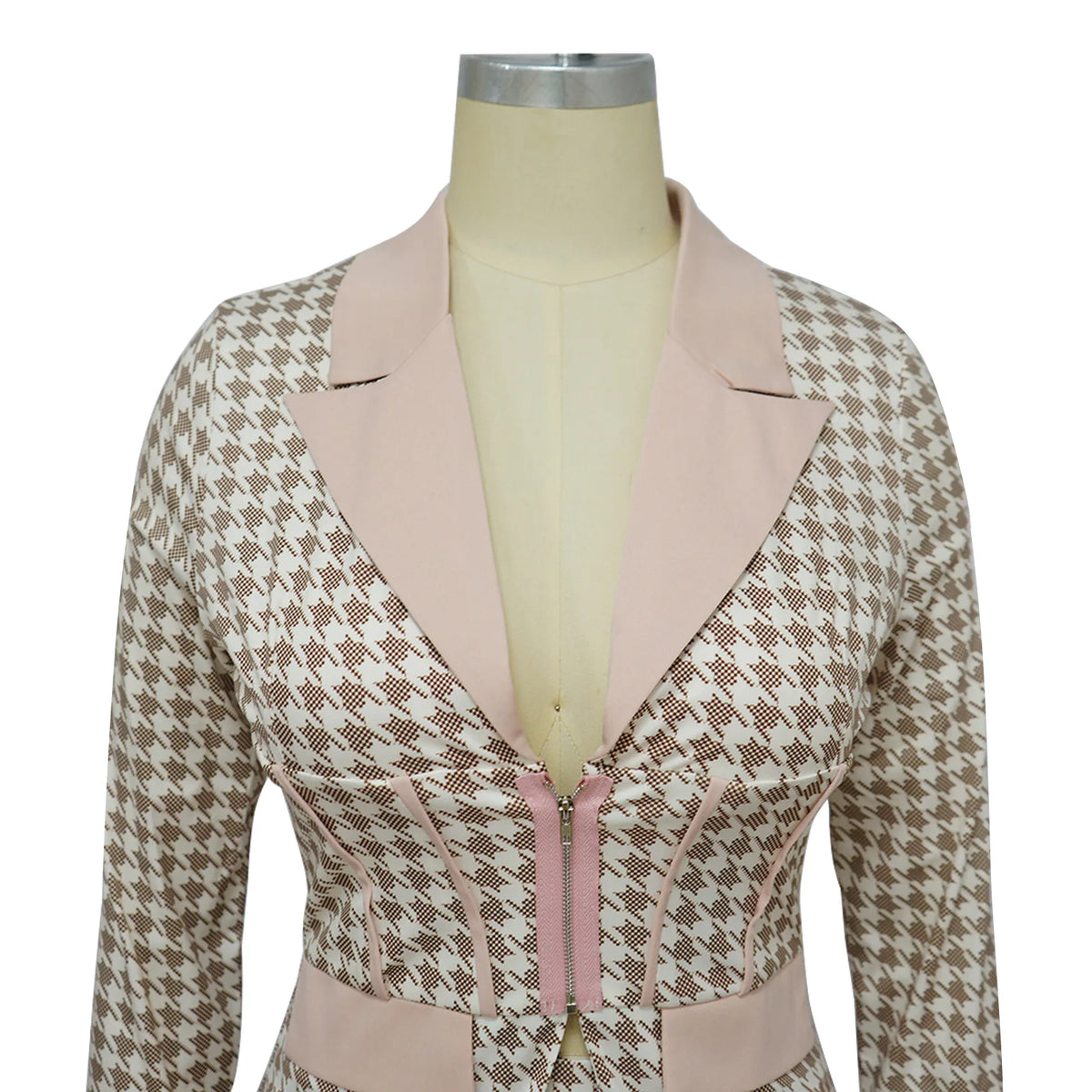 Two Piece Office Suit – Slim Silhouette – Spandex Polyester | KIMLUD