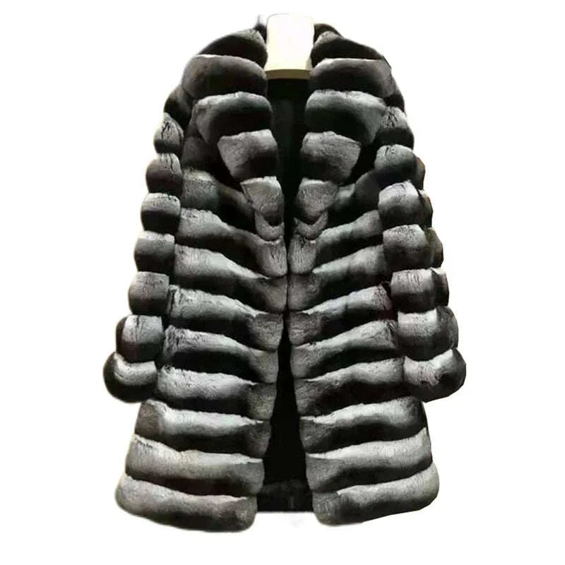 KIMLUD, Elegant plush coat keeps warm fur, KIMLUD Womens Clothes