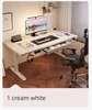 Solid Wood Standing Desk With Drawer — Dark Walnut | KIMLUD